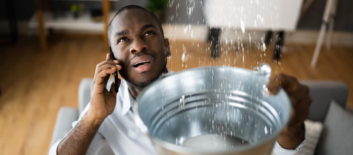 Emergency Emergency Plumber Call. Water Leak From Ceiling